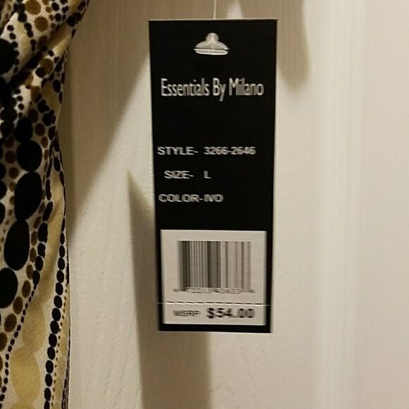 Essentials by Milano wrap look top Sz. L NWT - Picture 6 of 6
